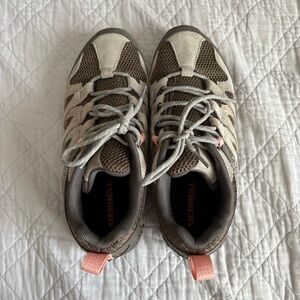 Merrell Brown and Orange Women’s Low Hiking Boots Size 8.5